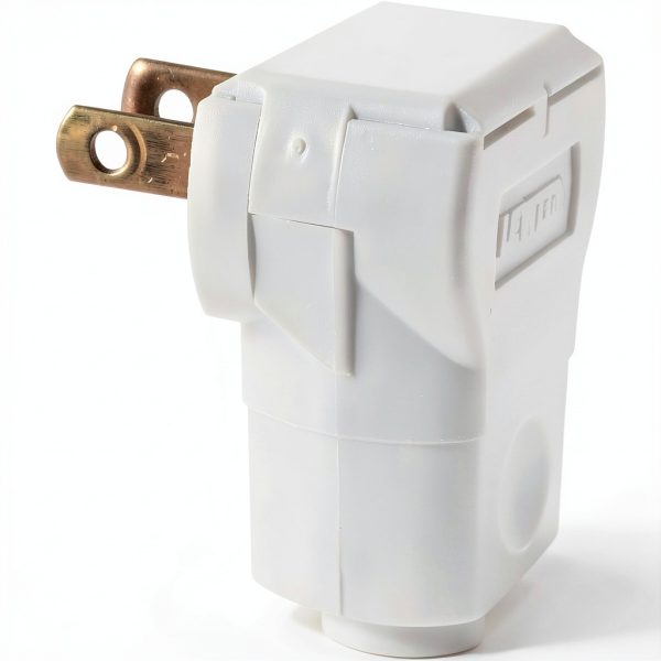 Leviton Angle Plug Residential Grade Brass Nylon-1