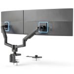 Pavo Dual Monitor Mount Gas Spring Arms USB Ports-0