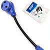 HQRP RV Power Cord 15A to 30A Plug Converter Heavy Duty-0