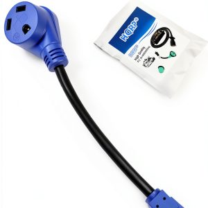 HQRP RV Power Cord 15A to 30A Plug Converter Heavy Duty-0