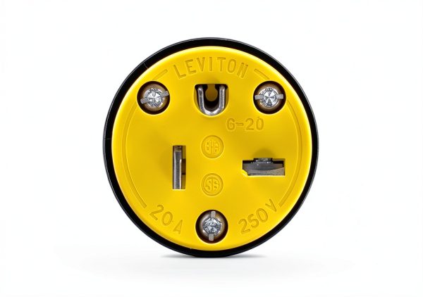 NEMA 6-20P Armored Plug 20A 250V Steel PVC Construction-2