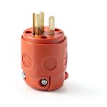 Leviton PVC Straight Blade Plug 15A Indoor Outdoor Durable-0