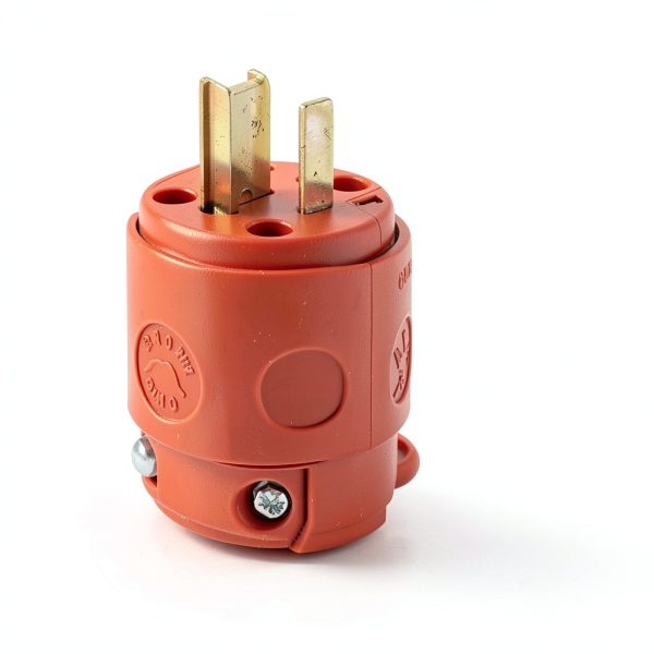 Leviton PVC Straight Blade Plug 15A Indoor Outdoor Durable-0