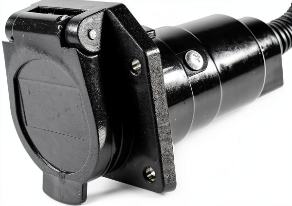 HQRP 7 Way RV Trailer Light Connector Socket Wiring-2