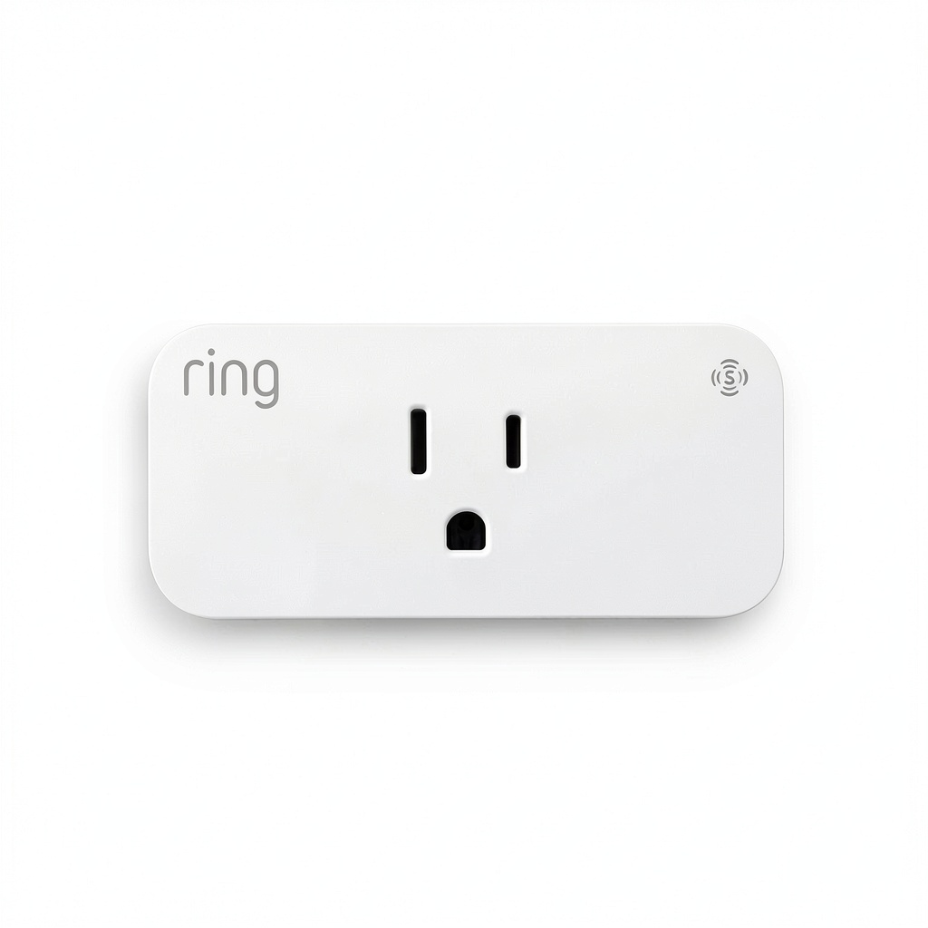 Ring Smart Plug connected to a lamp in a living room