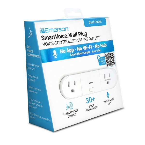 Emerson SmartVoice Dual Wall Plug Offline Voice Control-8