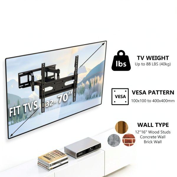 Pavo Full Motion TV Wall Mount Flexible Home Setup-2