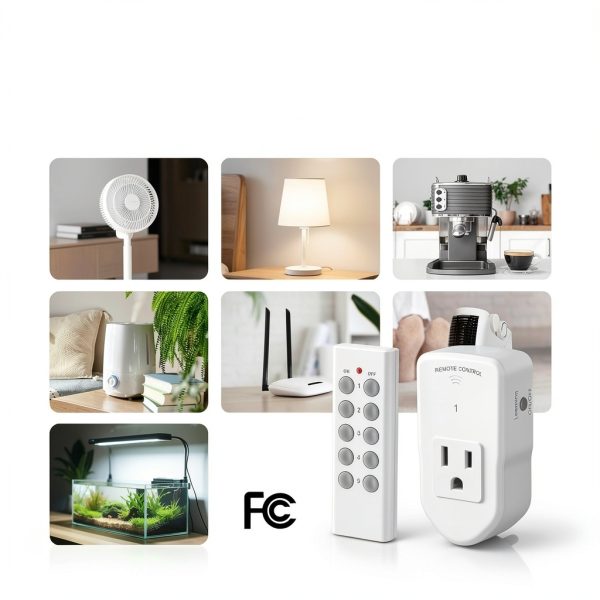 BN-LINK Wireless Remote Outlet Set 5 Receivers 2 Remotes-5