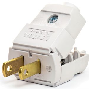 Leviton 101-2WP Polarized Plug 15A 125V Thermoplastic-0