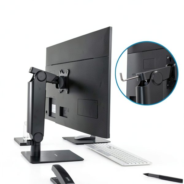 Pavo Freestanding Monitor Arm Height Adjustable Ergonomic-2