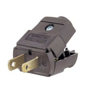 Leviton 15A Plug Residential Grade Polarized Vinyl-0