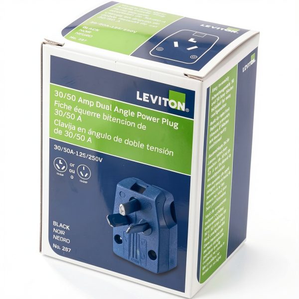 Leviton Dual Power Angle Plug EPTR Rubber 30A 50A-2