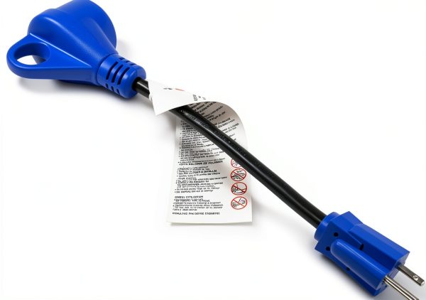 HQRP RV Power Cord 15A to 30A Plug Converter Heavy Duty-5