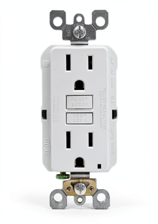 SmartlockPro Slim GFCI Receptacle Self Test Ground Fault-0