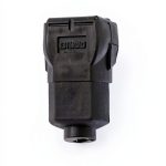 Leviton Polarized Plug NEMA 1-15P Black Vinyl Residential-0