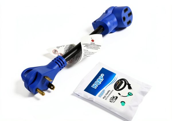 HQRP RV Power Cord 30A to 50A Adapter Copper Wiring Grip-0