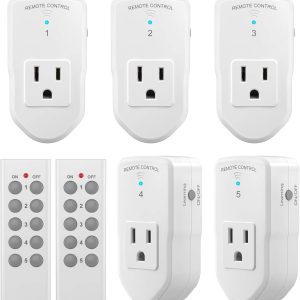 BN-LINK Wireless Remote Outlet Set 5 Receivers 2 Remotes-0