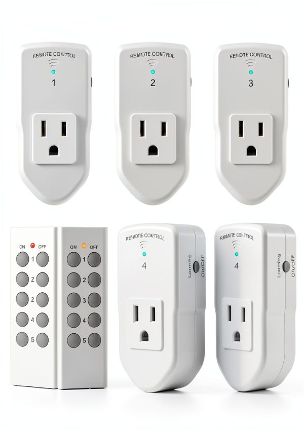 BN-LINK Wireless Remote Outlet Set 5 Receivers 2 Remotes-0