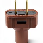 NEMA 1-15P Plug 15A 125V Durable Vinyl Short Flat Design-0