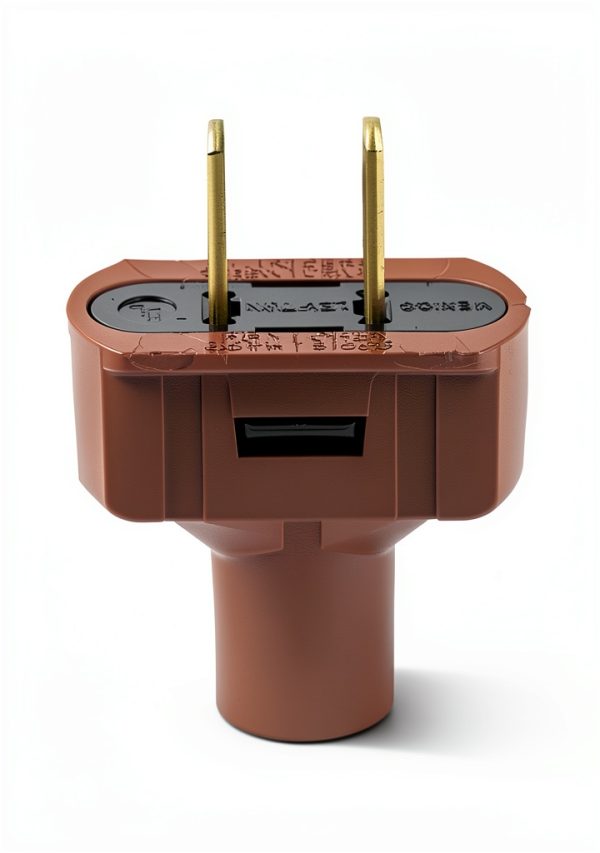 NEMA 1-15P Plug 15A 125V Durable Vinyl Short Flat Design-0