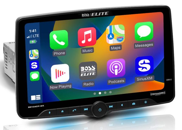 BOSS Elite Car Stereo Wireless CarPlay Android Auto 10.1-0