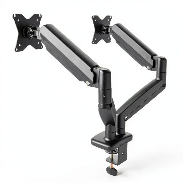 JTSA102 Gas Spring Dual Monitor Mount 32 Inch Screens-1