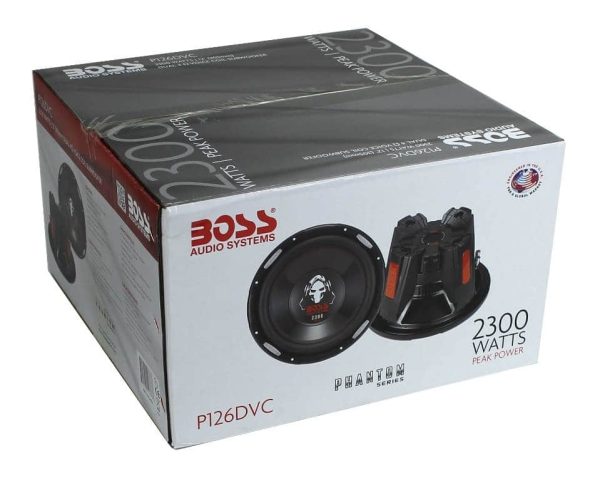 BOSS Audio P126DVC 12 9200W Car Subwoofers DVC 4 Ohm-6