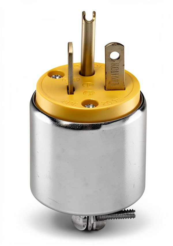 NEMA 6-20P Armored Plug 20A 250V Steel PVC Construction-3