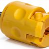 Leviton 15A 125V Non Polarized Plug NEMA 1 15P Yellow PVC-1