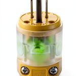 Vinyl Electrical Plug 15A 125V Green Indicator Tool Free-0