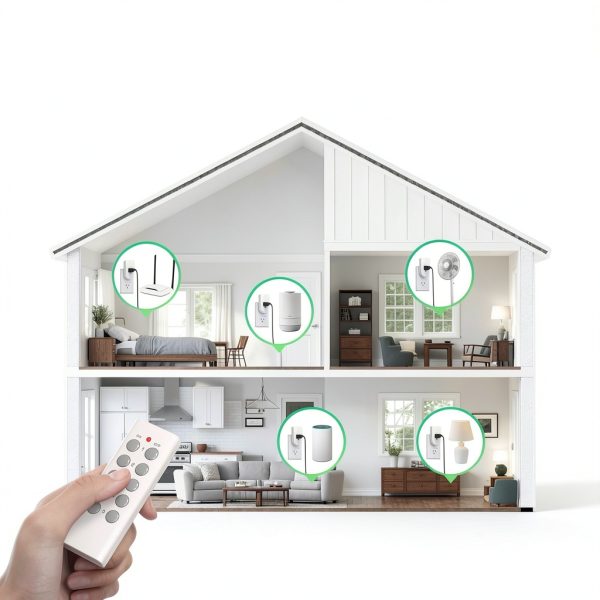 BN-LINK Wireless Remote Outlet Set 5 Receivers 2 Remotes-1