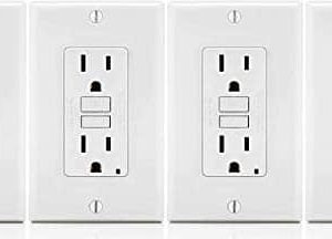 Leviton GFCI Receptacle Self Test Slim Ground Fault-0