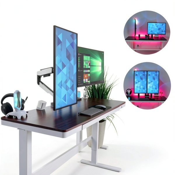 Mount-It Dual Monitor Arm Heavy-Duty Ergonomic Desk Mount-6